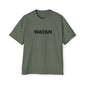 Men's Heavy Oversized Tee - Travel Inspired Graphic T-Shirt with Watan Design