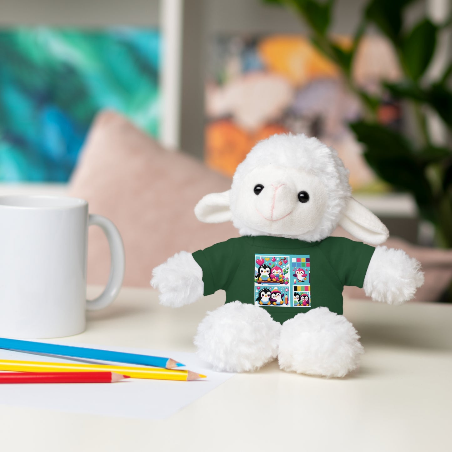 Cute Stuffed Animal with Custom Tee - Perfect Gift for Kids!