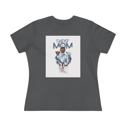 Super Mom Women's Cotton Tee - Perfect Gift for Mother's Day