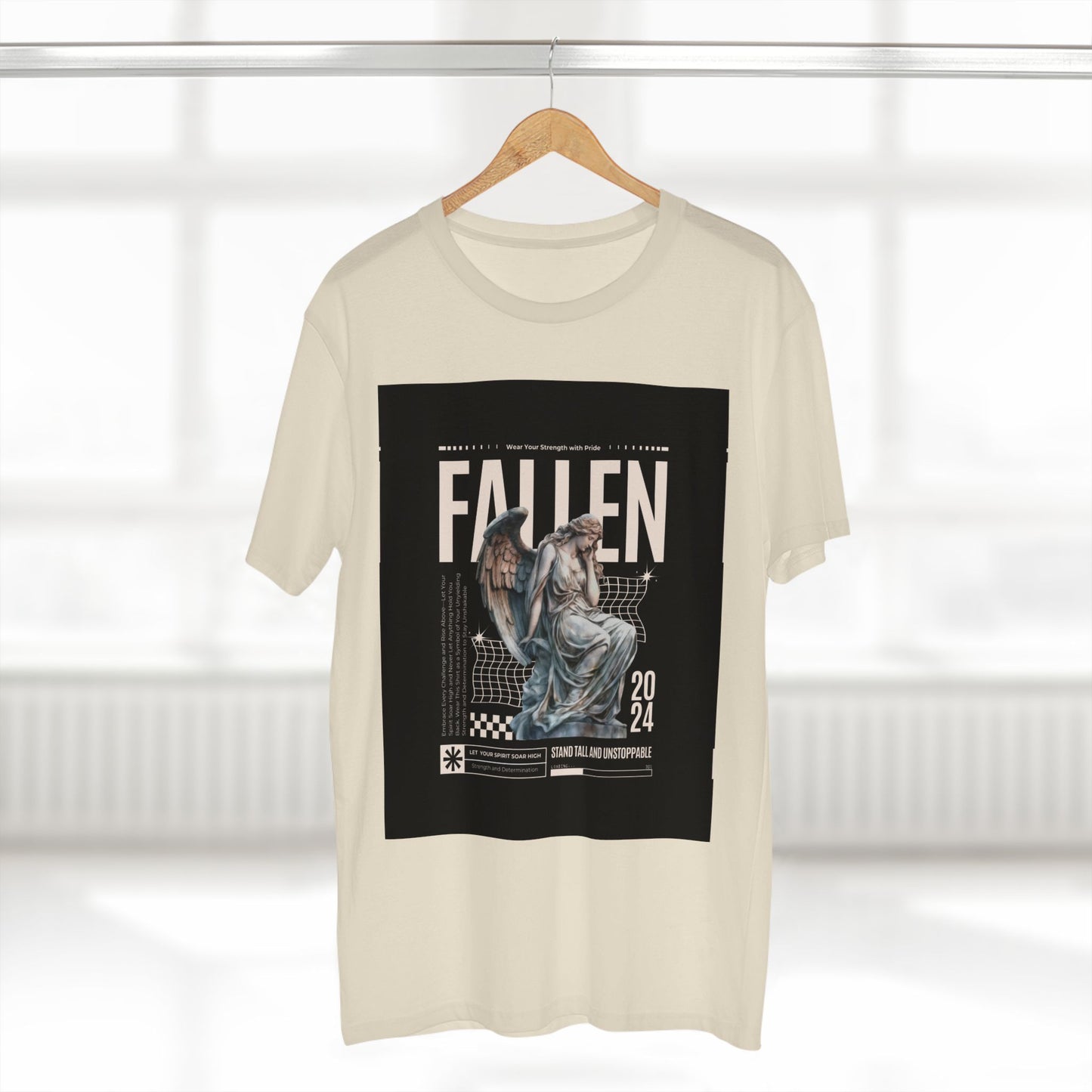 Fallen Angel Graphic Tee | Stand Tall and Unstoppable | Aesthetic T-Shirt for Art Lovers