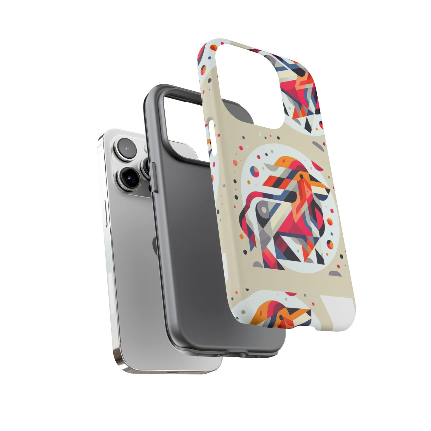 Vibrant Abstract Animal Phone Case - Tough Cases