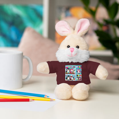 Cute Stuffed Animal with Custom Tee - Perfect Gift for Kids!