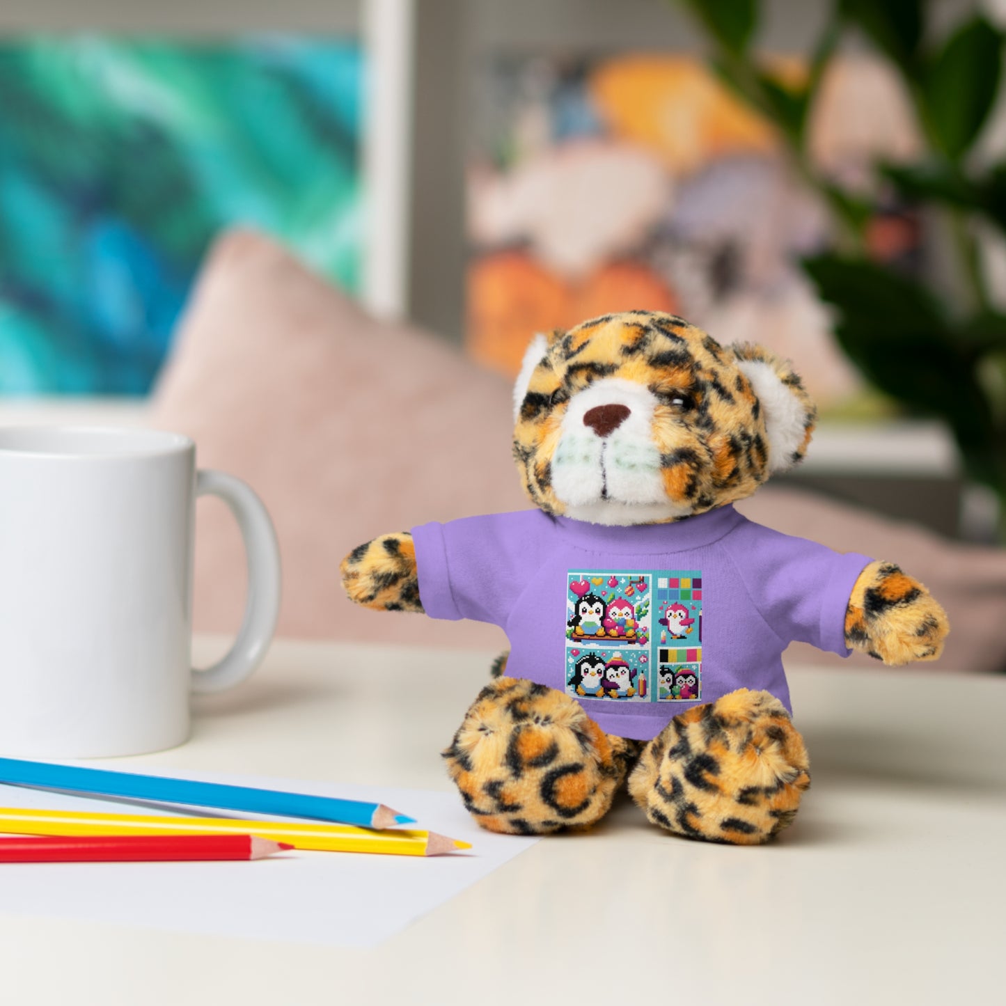 Cute Stuffed Animal with Custom Tee - Perfect Gift for Kids!