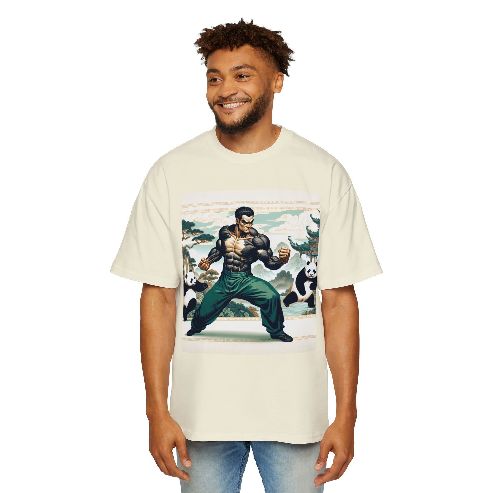 Men's Tee - Thai Lung Kung Fu Panda Oversized T-Shirt
