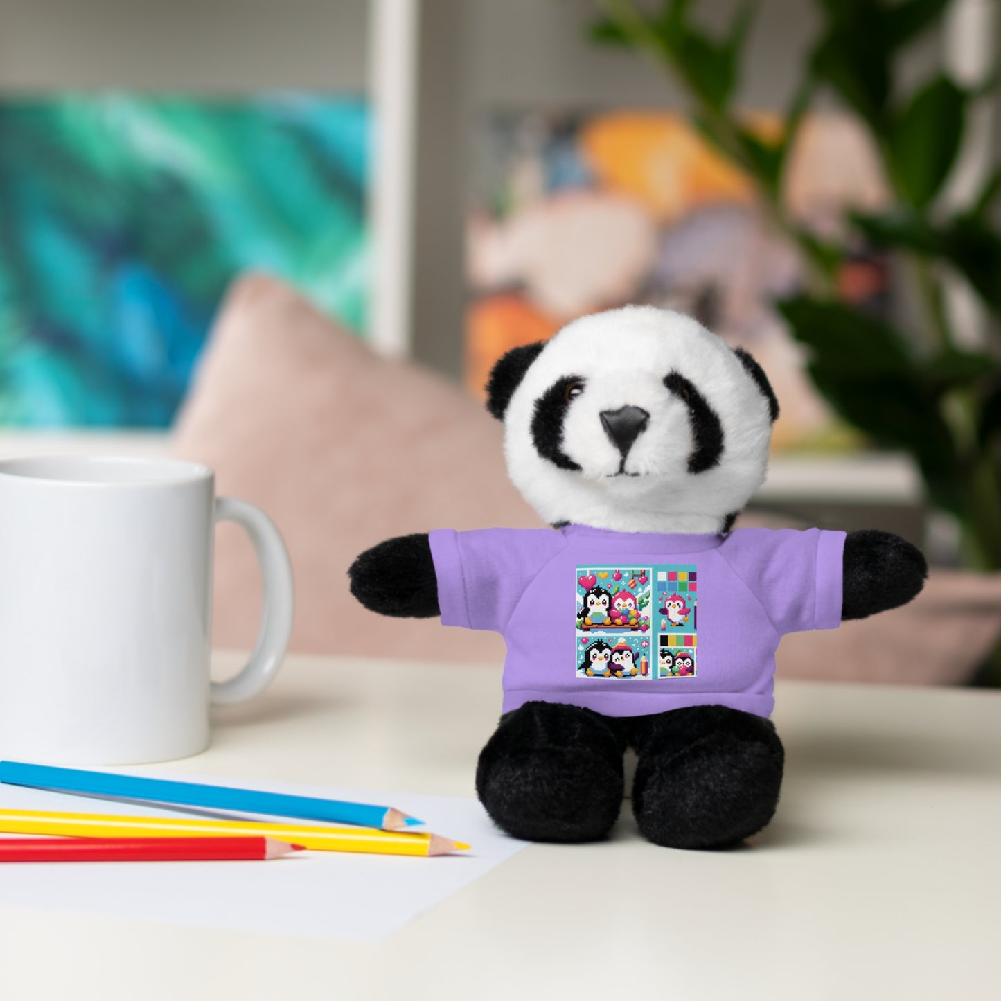 Cute Stuffed Animal with Custom Tee - Perfect Gift for Kids!