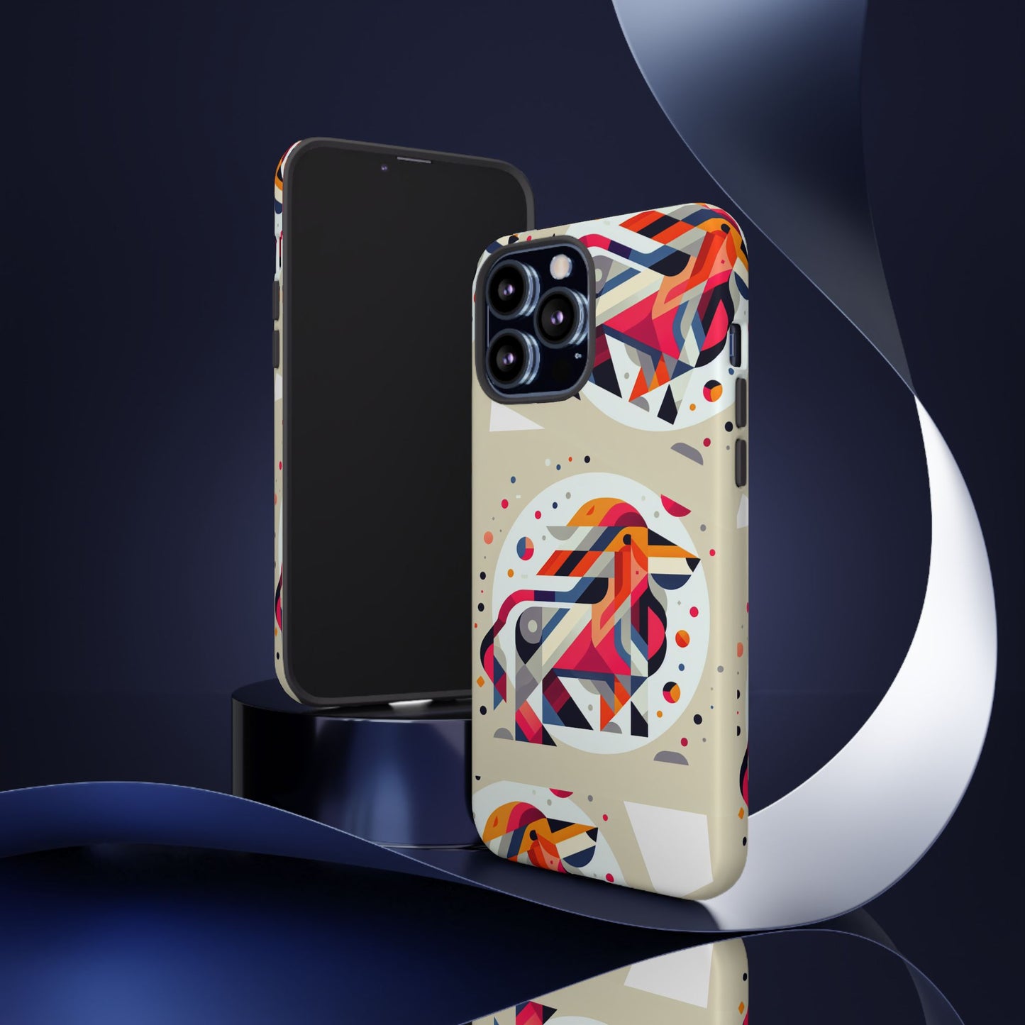 Vibrant Abstract Animal Phone Case - Tough Cases