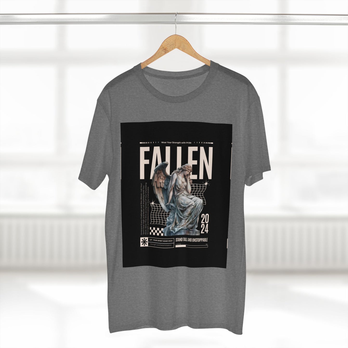 Fallen Angel Graphic Tee | Stand Tall and Unstoppable | Aesthetic T-Shirt for Art Lovers