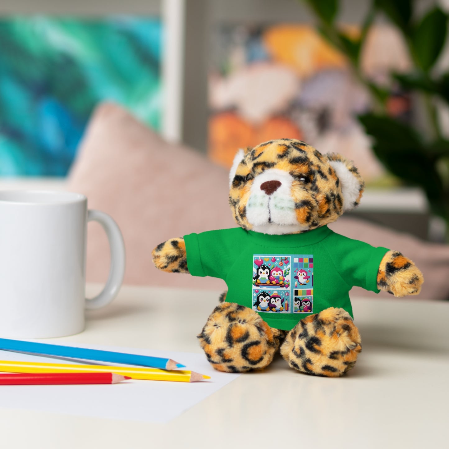 Cute Stuffed Animal with Custom Tee - Perfect Gift for Kids!