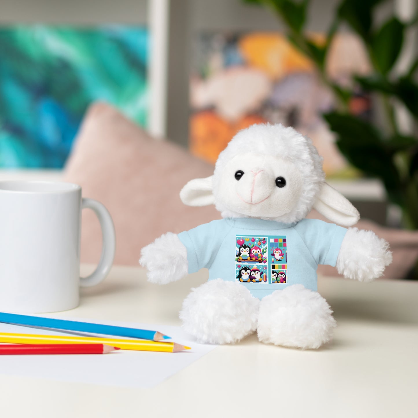 Cute Stuffed Animal with Custom Tee - Perfect Gift for Kids!