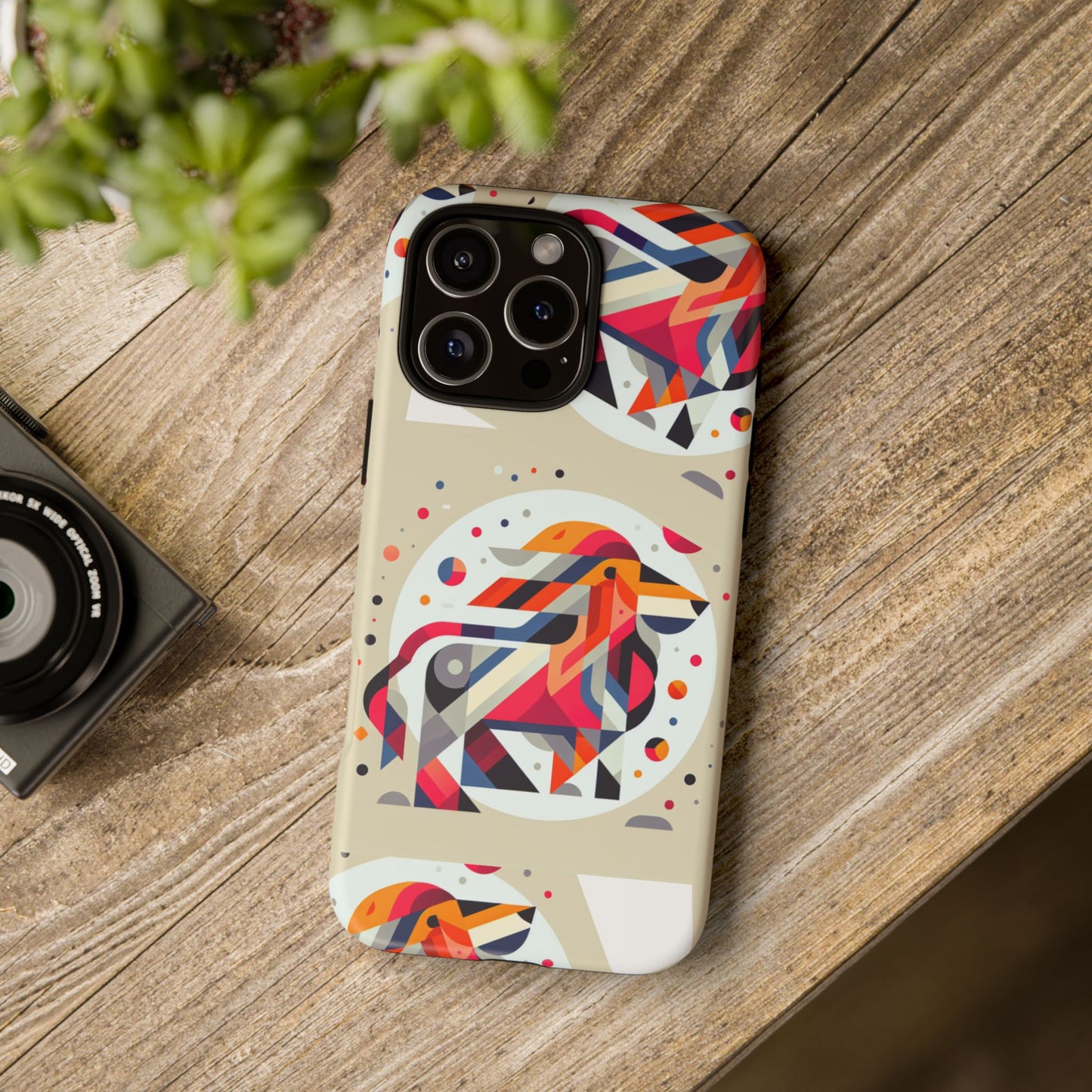 Vibrant Abstract Animal Phone Case - Tough Cases