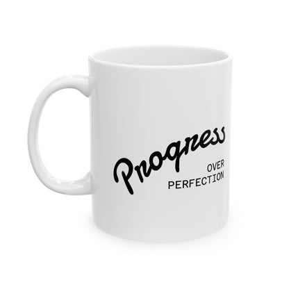 Ceramic Mug - Happiness Over Perfection - 11oz & 15oz