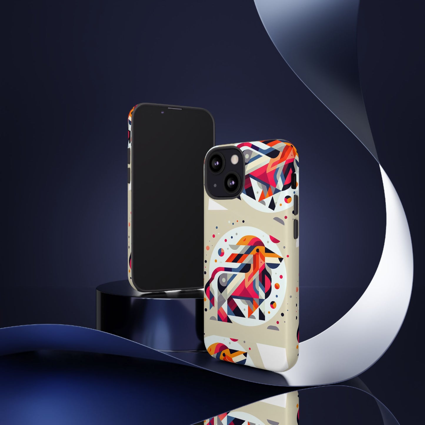 Vibrant Abstract Animal Phone Case - Tough Cases