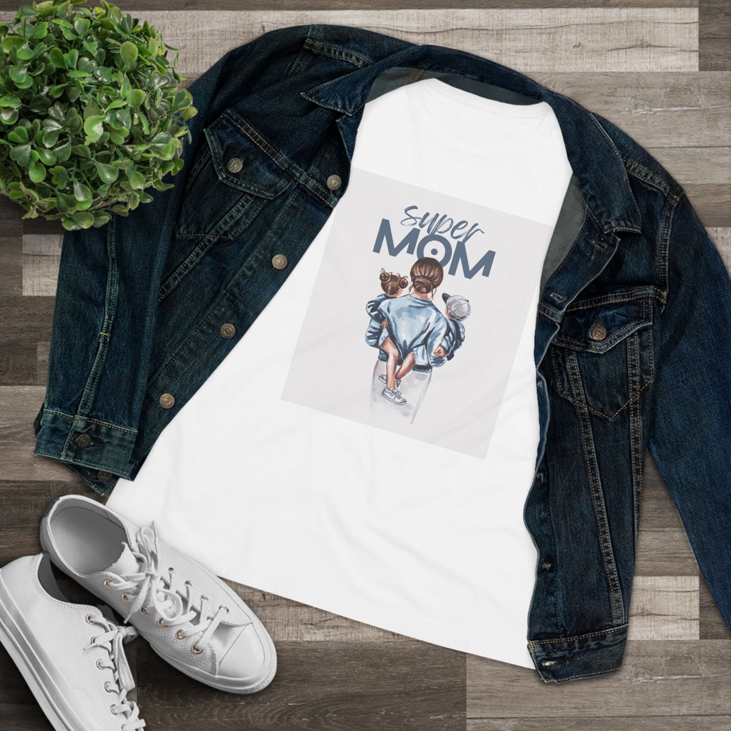 Super Mom Women's Cotton Tee - Perfect Gift for Mother's Day