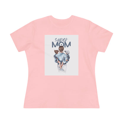 Super Mom Women's Cotton Tee - Perfect Gift for Mother's Day