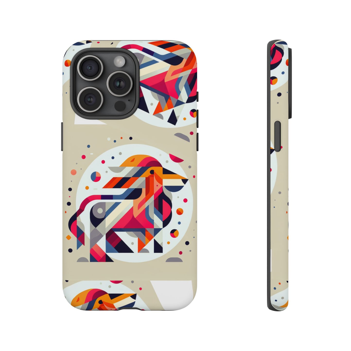 Vibrant Abstract Animal Phone Case - Tough Cases