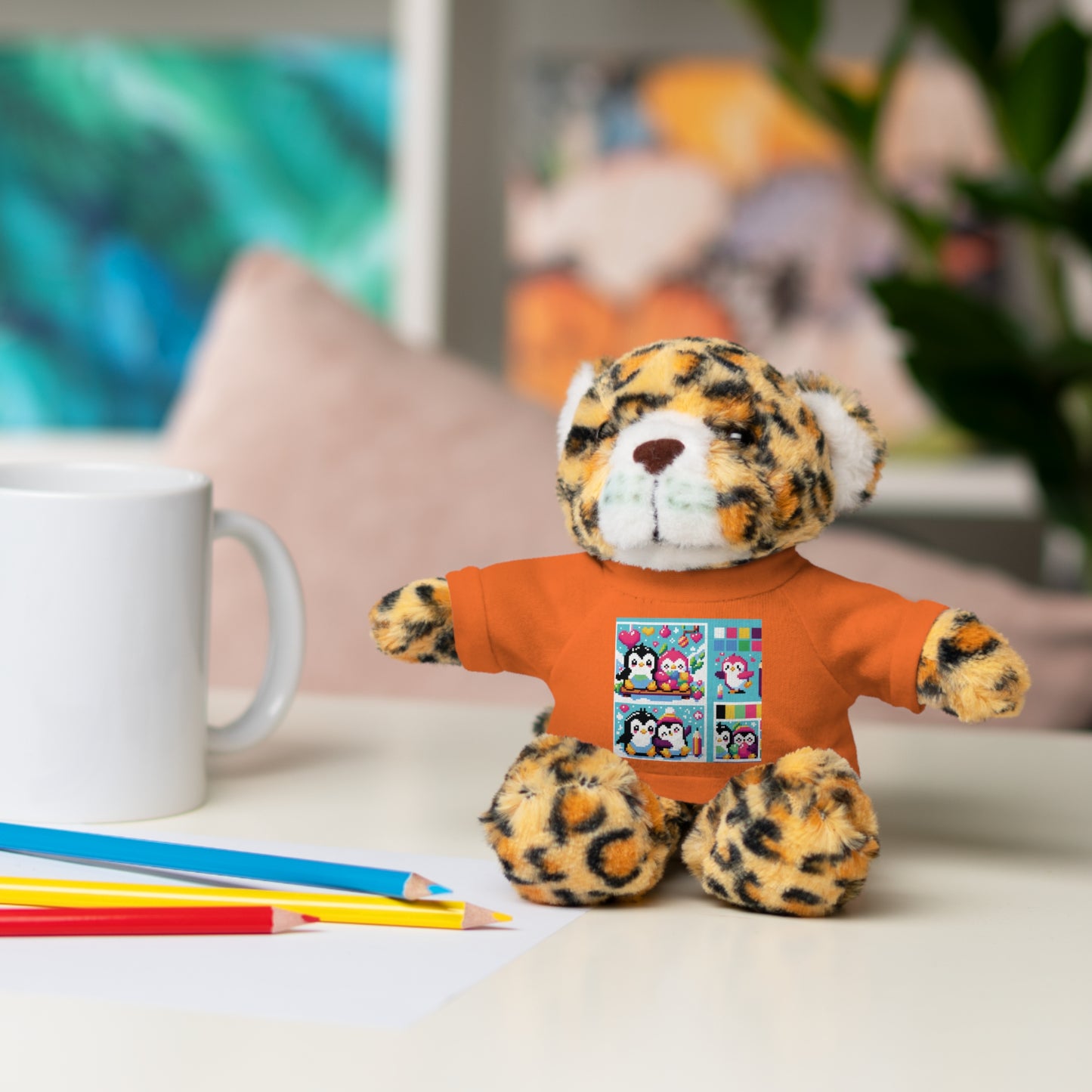 Cute Stuffed Animal with Custom Tee - Perfect Gift for Kids!