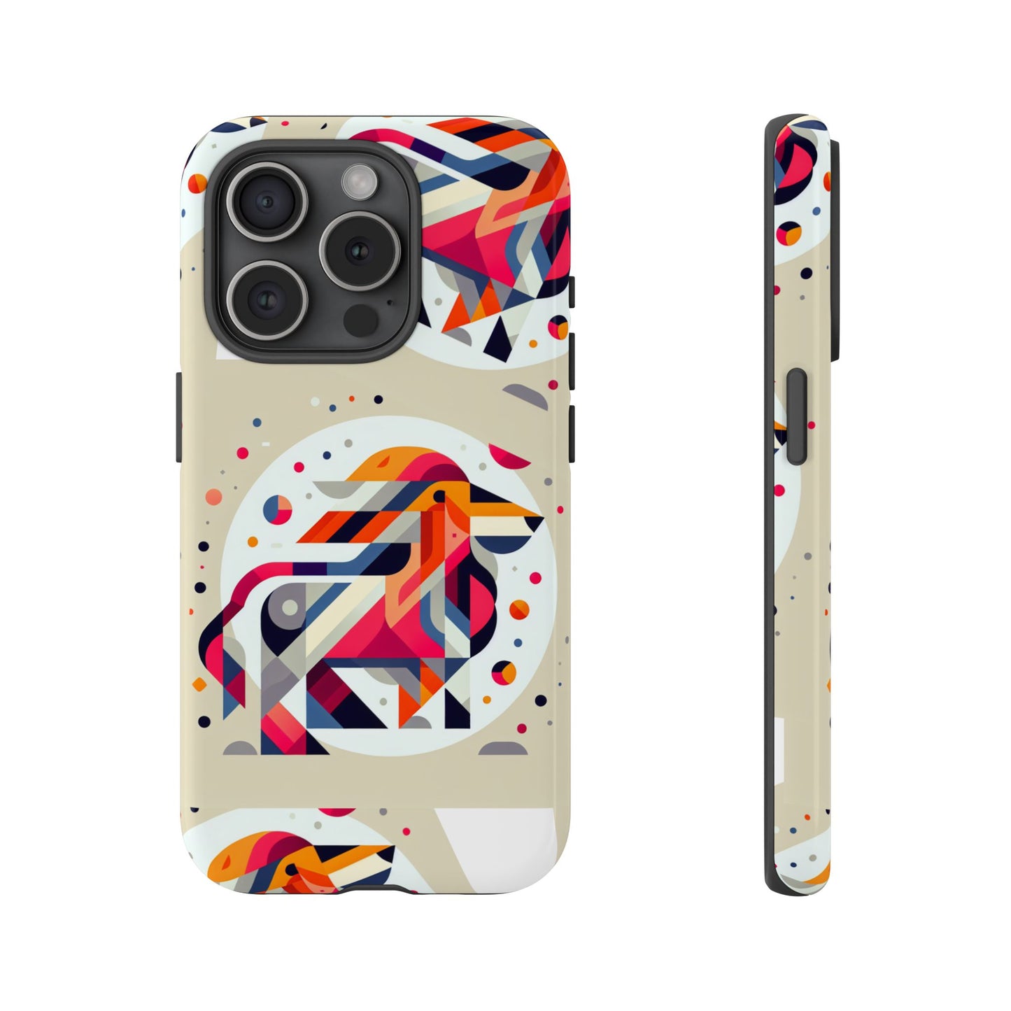 Vibrant Abstract Animal Phone Case - Tough Cases