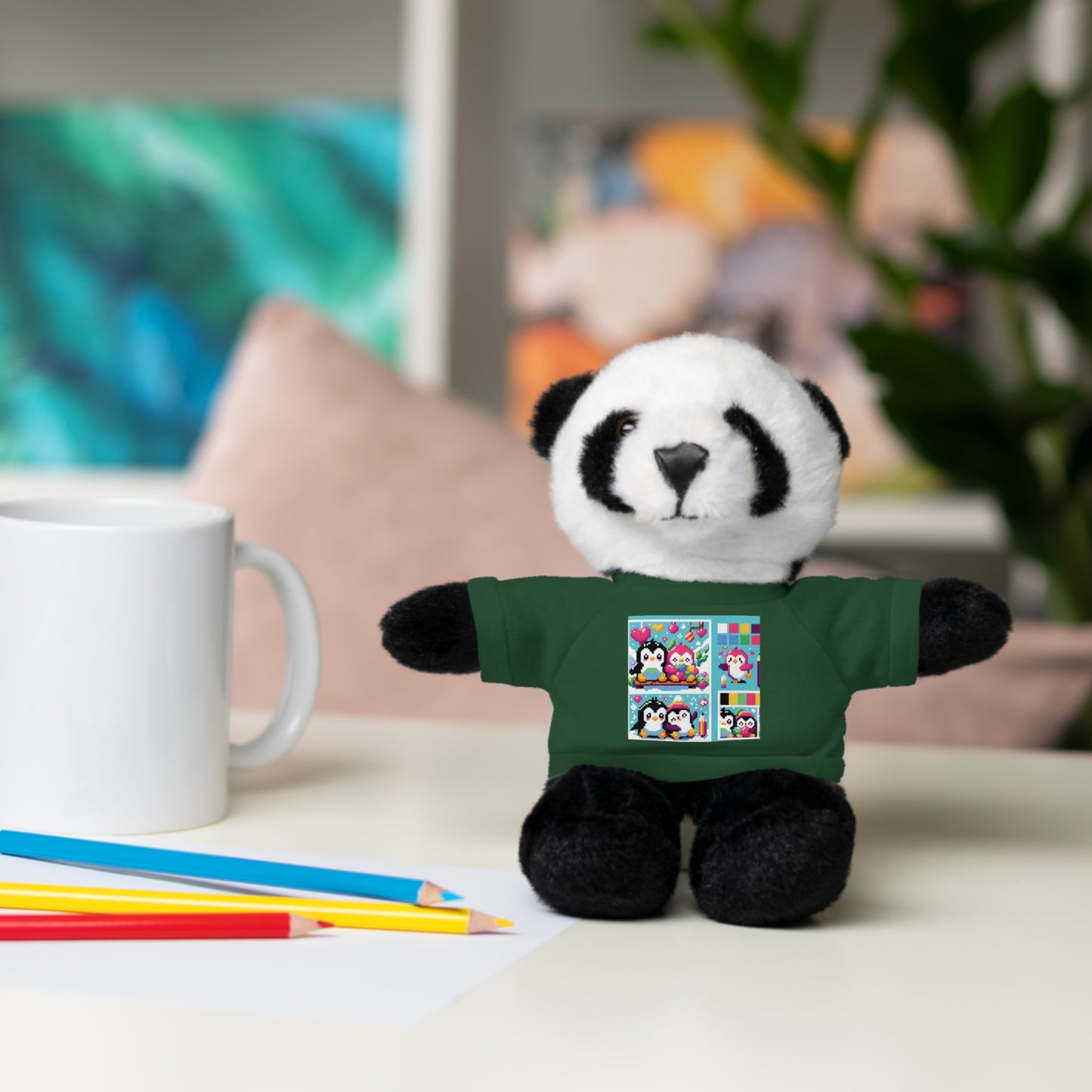 Cute Stuffed Animal with Custom Tee - Perfect Gift for Kids!