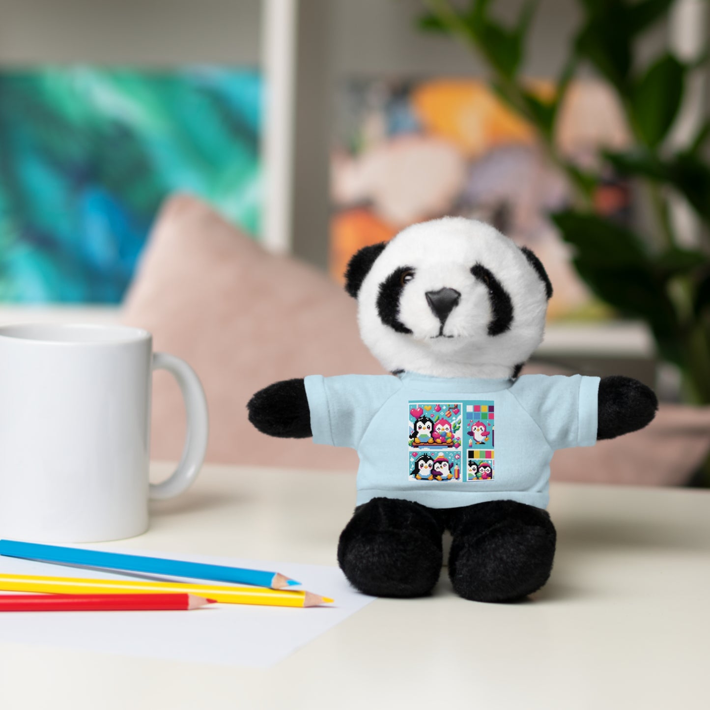 Cute Stuffed Animal with Custom Tee - Perfect Gift for Kids!
