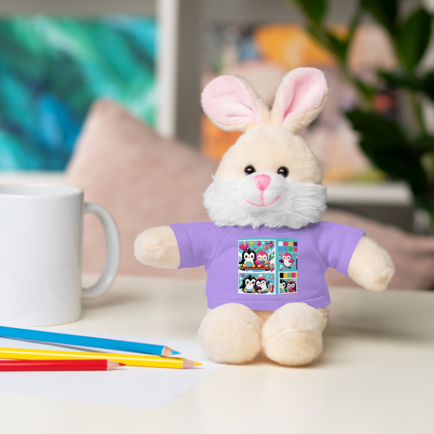 Cute Stuffed Animal with Custom Tee - Perfect Gift for Kids!