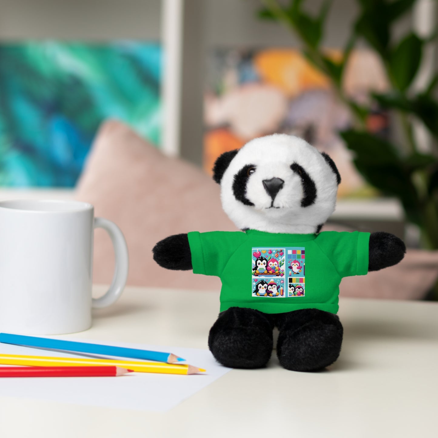 Cute Stuffed Animal with Custom Tee - Perfect Gift for Kids!