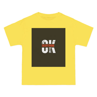 Everything Will Be OK Short-Sleeve T-Shirt - Positive Vibe Apparel for Casual Days, Motivational Gift, Self-Care Reminder, Everyday Comfort