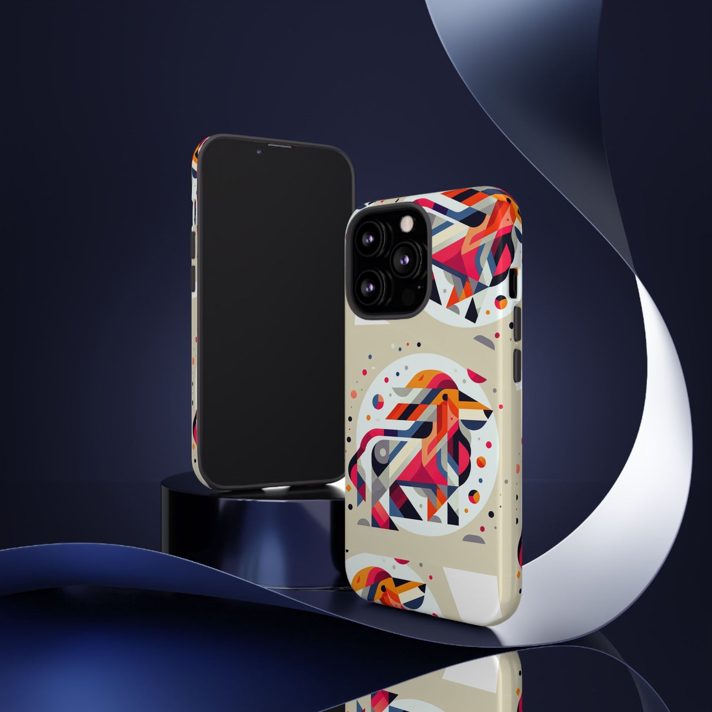 Vibrant Abstract Animal Phone Case - Tough Cases