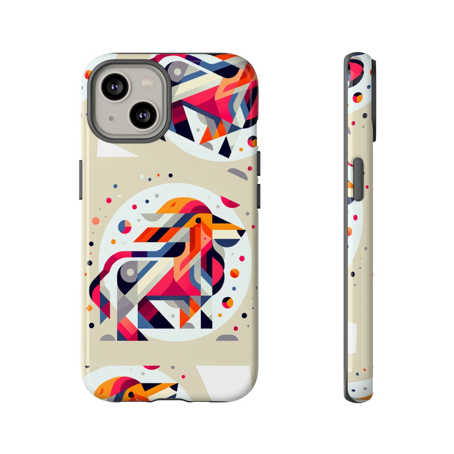 Vibrant Abstract Animal Phone Case - Tough Cases