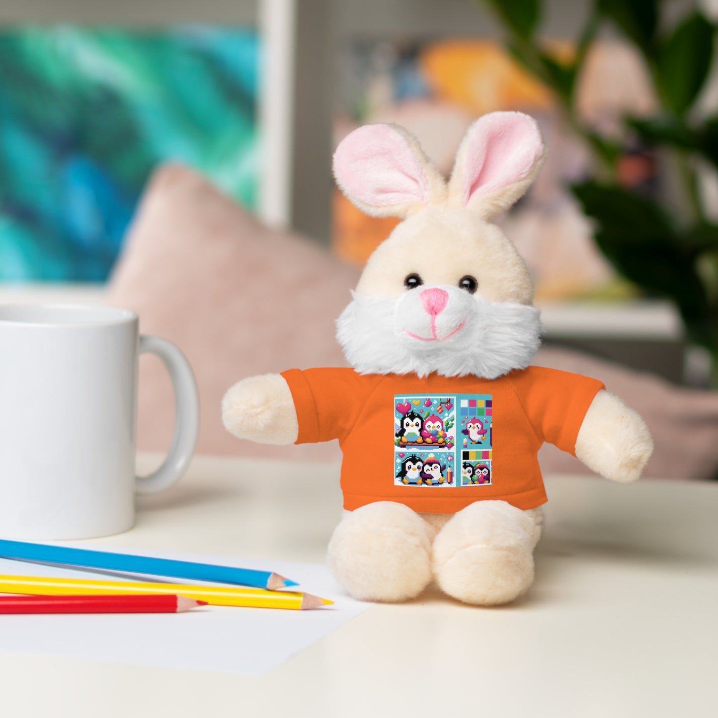 Cute Stuffed Animal with Custom Tee - Perfect Gift for Kids!
