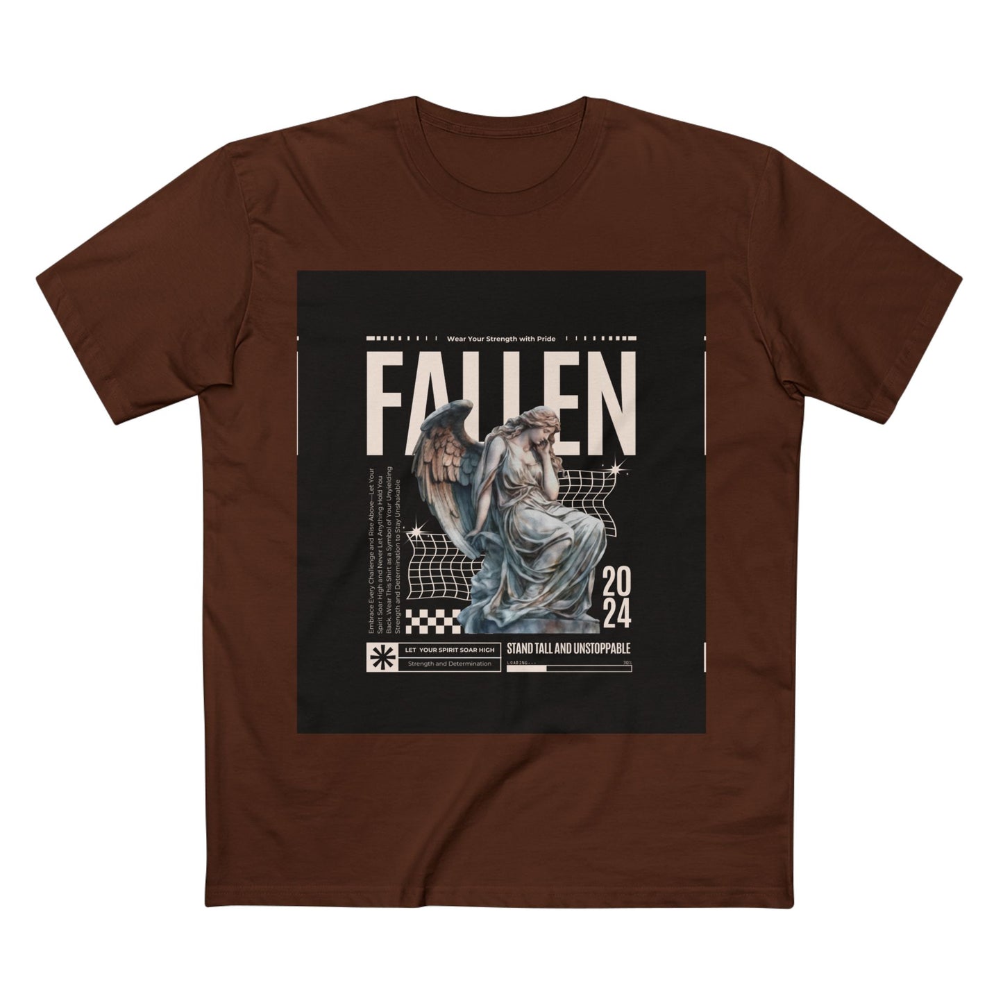 Fallen Angel Graphic Tee | Stand Tall and Unstoppable | Aesthetic T-Shirt for Art Lovers