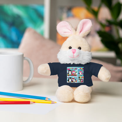 Cute Stuffed Animal with Custom Tee - Perfect Gift for Kids!