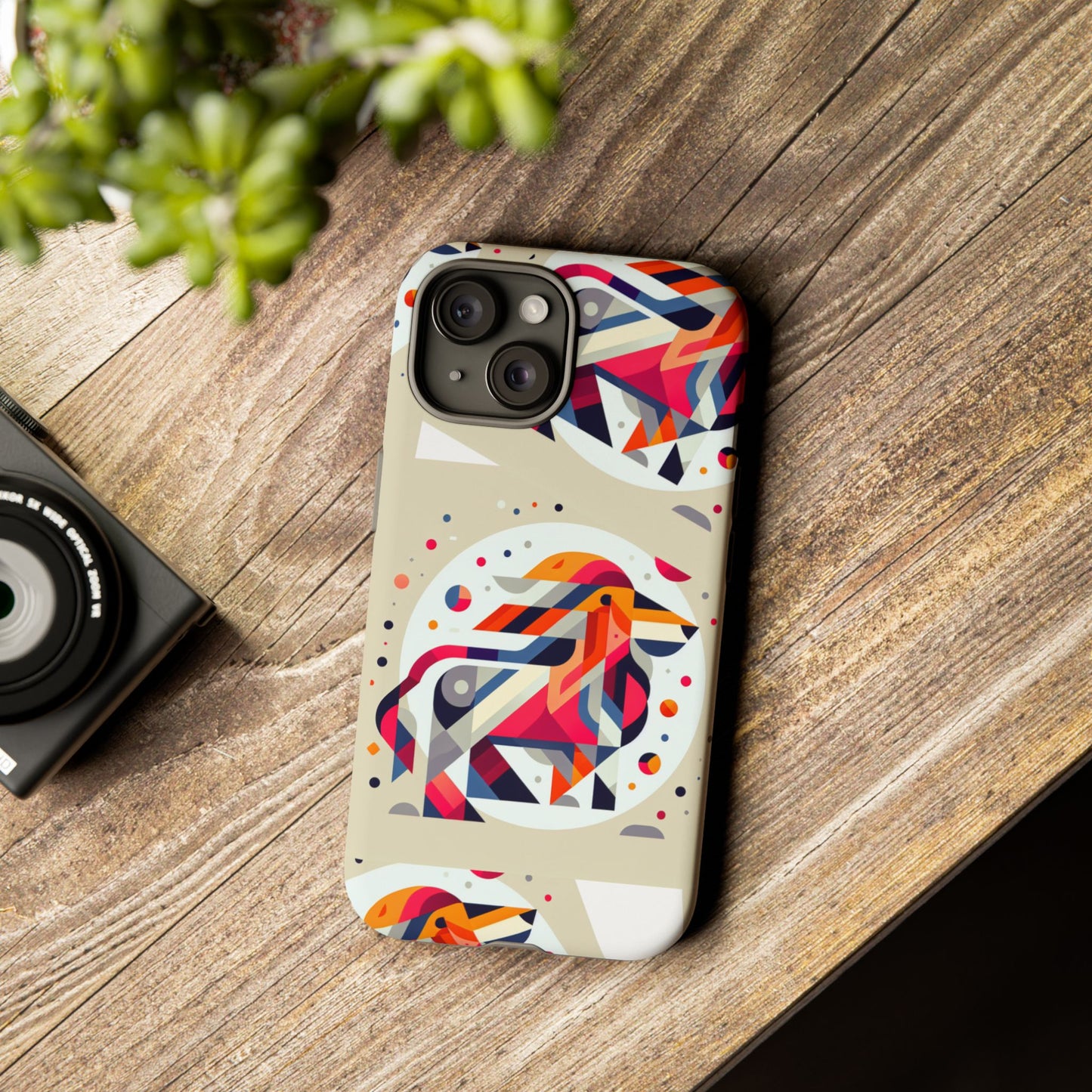 Vibrant Abstract Animal Phone Case - Tough Cases