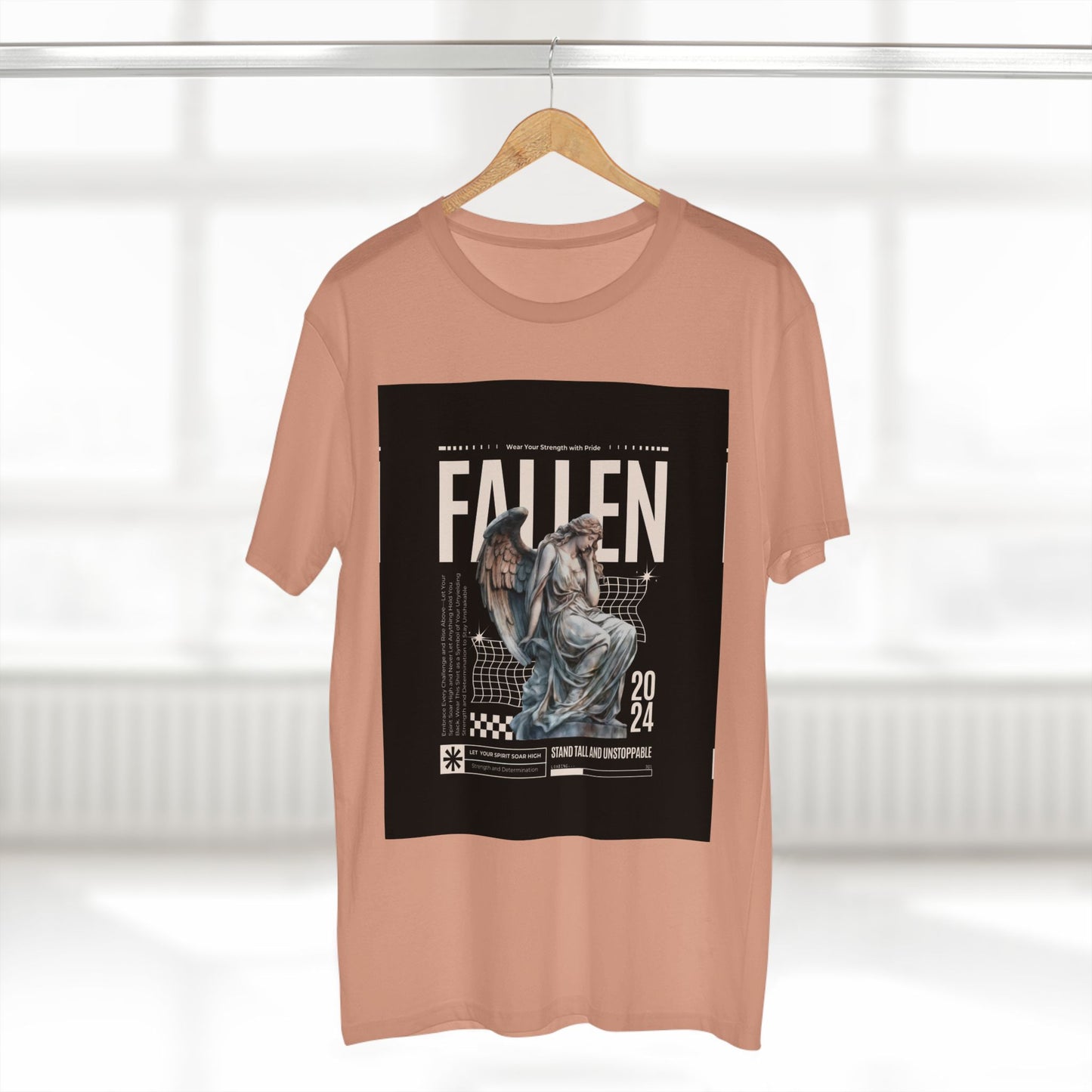 Fallen Angel Graphic Tee | Stand Tall and Unstoppable | Aesthetic T-Shirt for Art Lovers