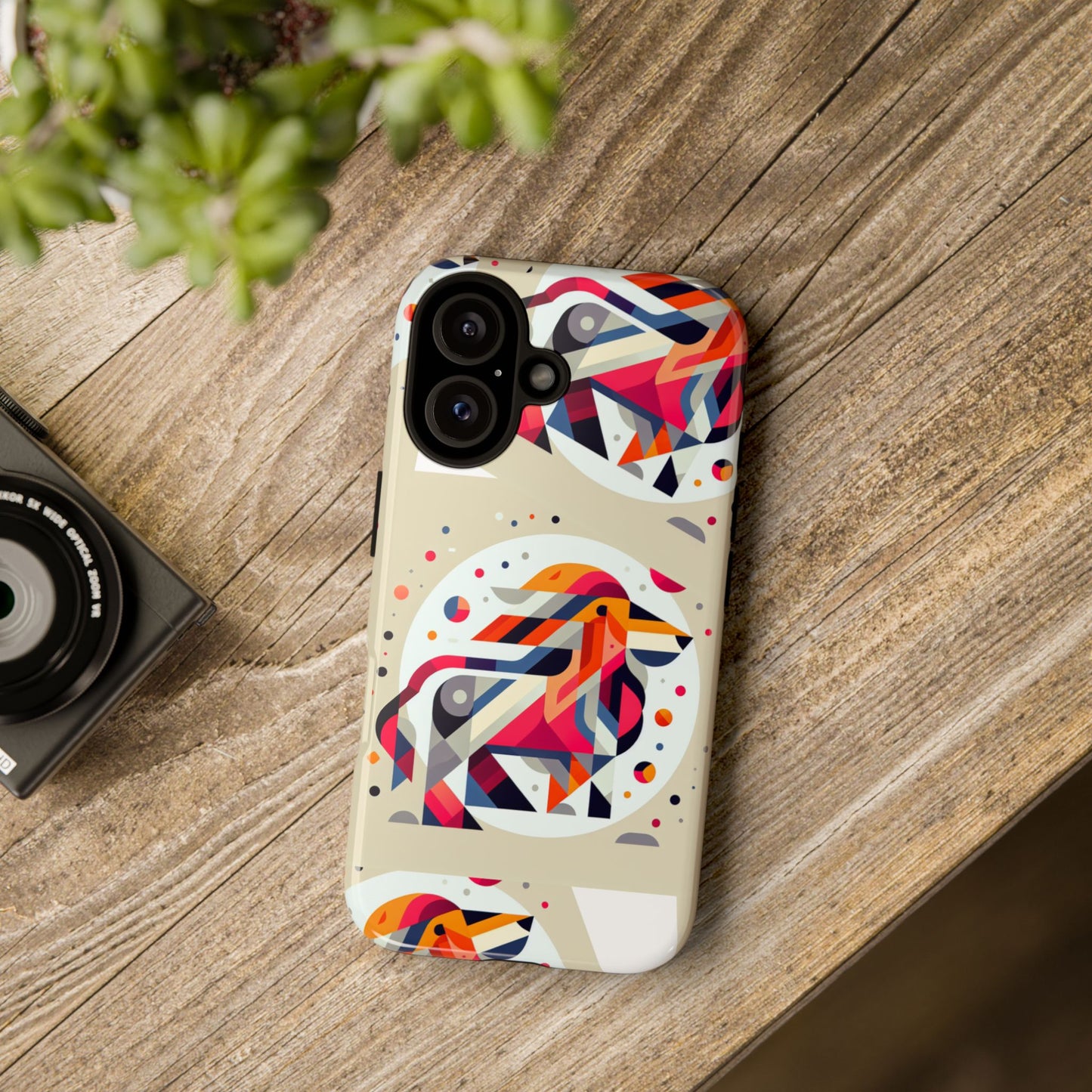 Vibrant Abstract Animal Phone Case - Tough Cases
