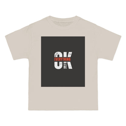 Everything Will Be OK Short-Sleeve T-Shirt - Positive Vibe Apparel for Casual Days, Motivational Gift, Self-Care Reminder, Everyday Comfort
