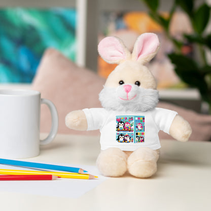 Cute Stuffed Animal with Custom Tee - Perfect Gift for Kids!