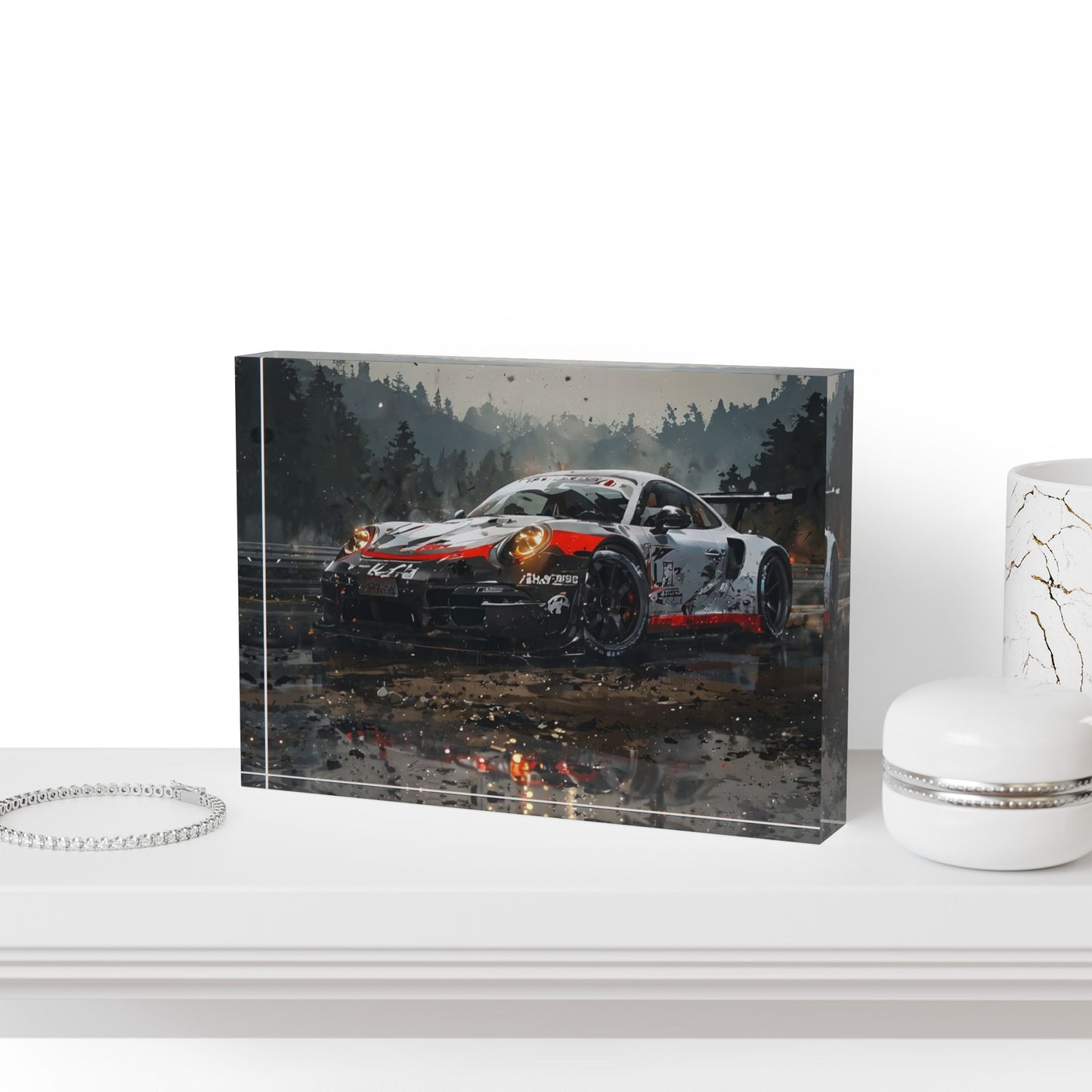 Photo Block - porsche Car Perfect Gift for Auto Enthusiasts