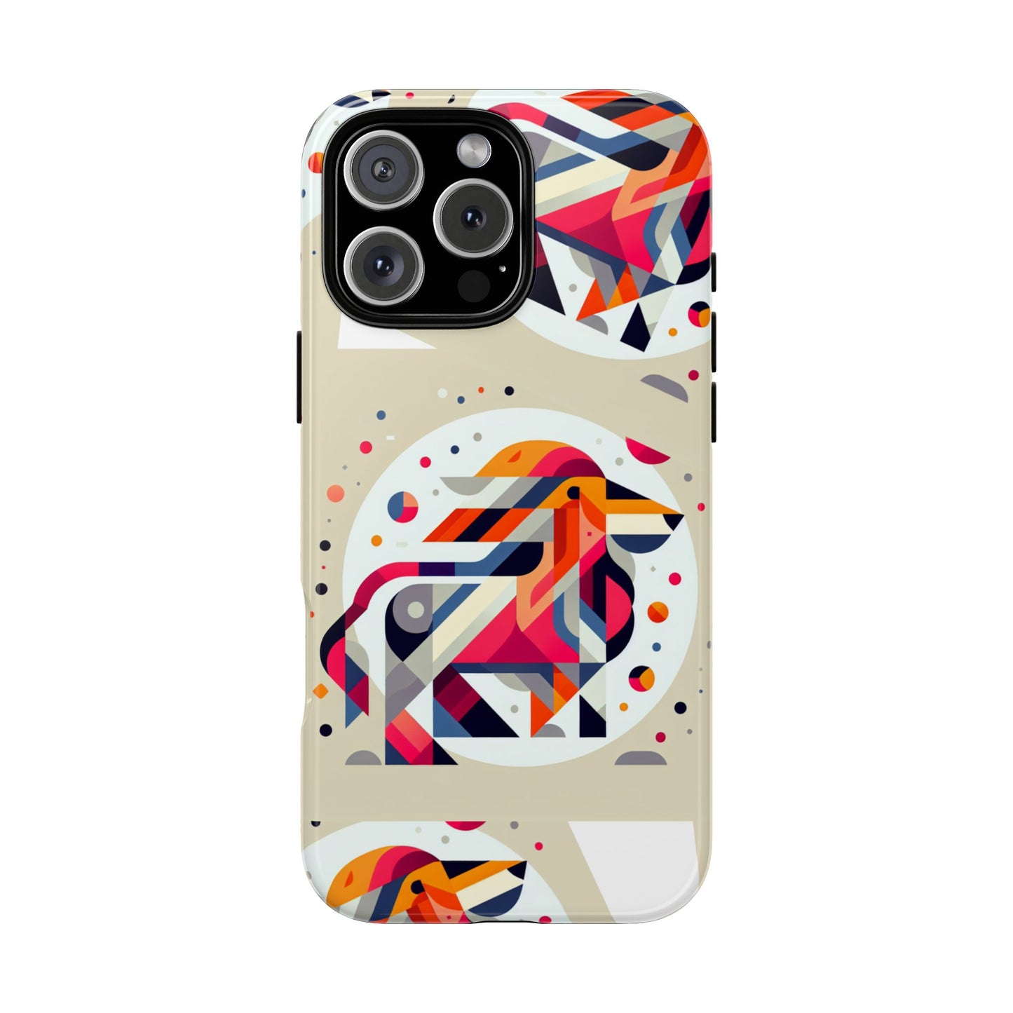 Vibrant Abstract Animal Phone Case - Tough Cases