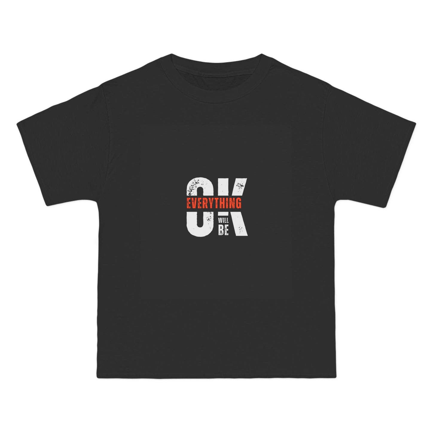 Everything Will Be OK Short-Sleeve T-Shirt - Positive Vibe Apparel for Casual Days, Motivational Gift, Self-Care Reminder, Everyday Comfort