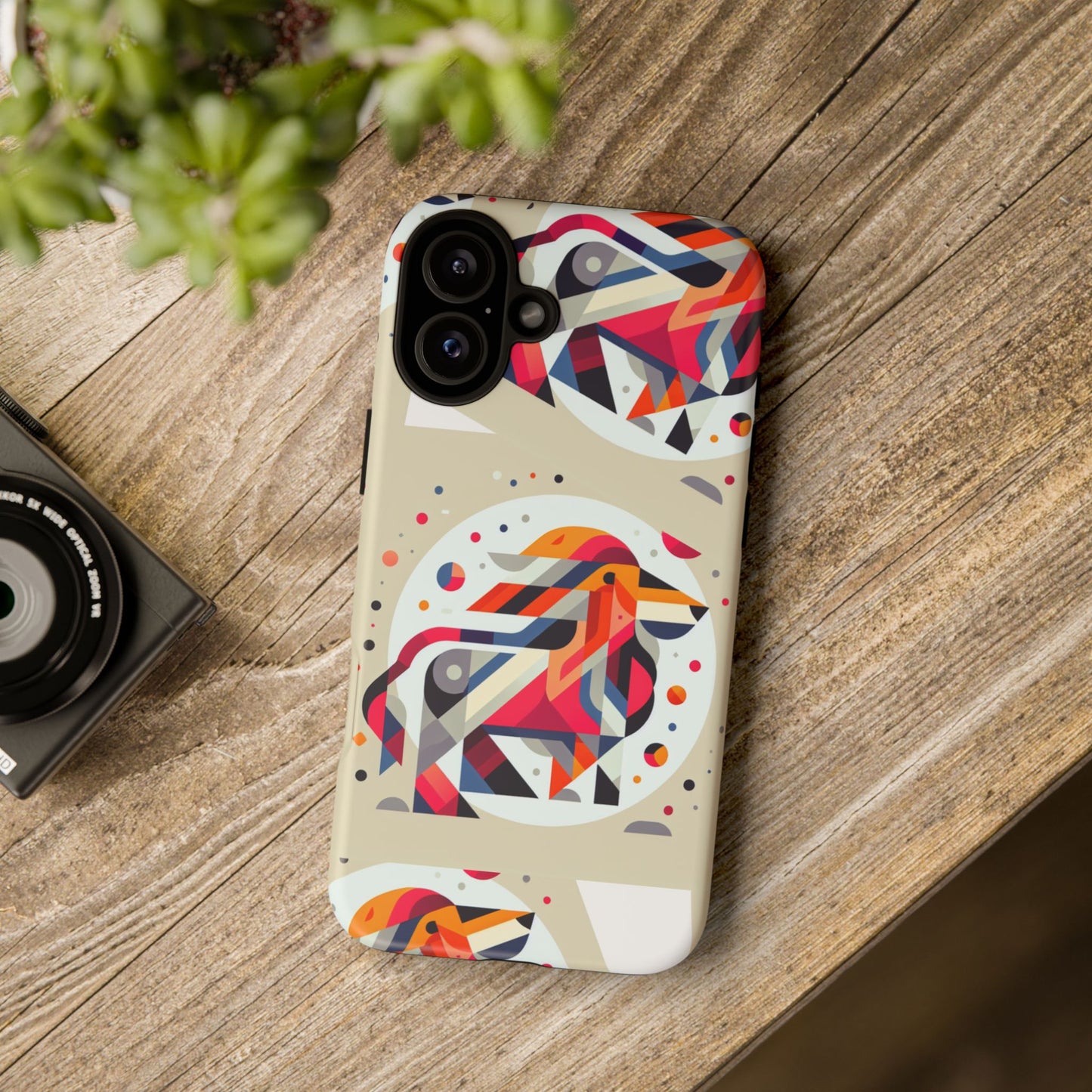 Vibrant Abstract Animal Phone Case - Tough Cases