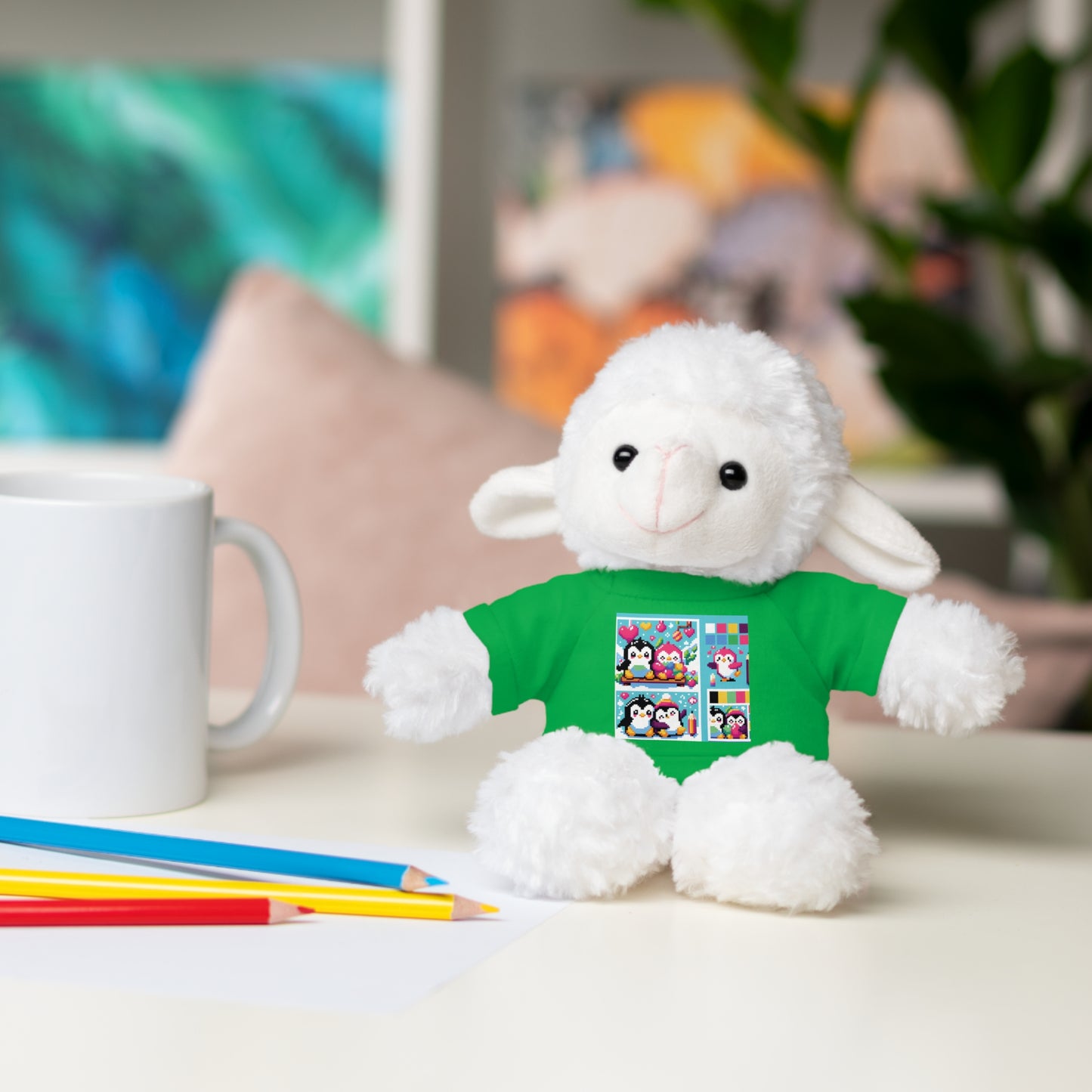 Cute Stuffed Animal with Custom Tee - Perfect Gift for Kids!