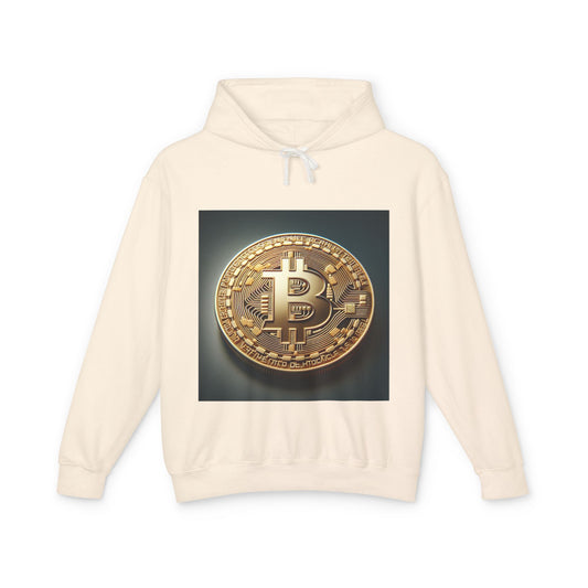 Bitcoin Gold Unisex Lightweight Hooded Sweatshirt