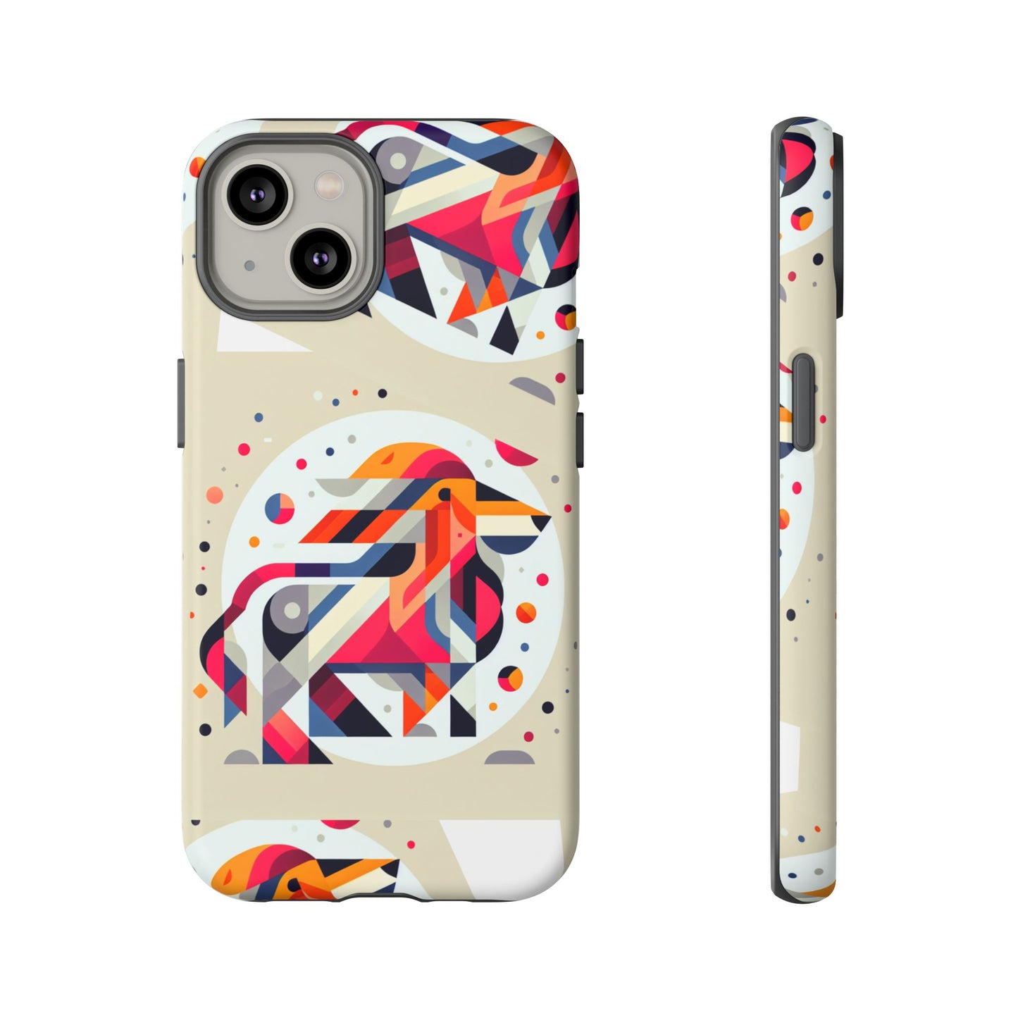 Vibrant Abstract Animal Phone Case - Tough Cases