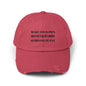 Unisex Distressed Cap - Make Your Own Money & Marry Someone Funny